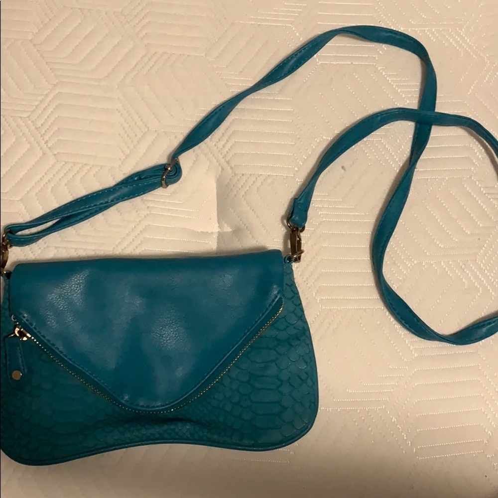 Teal purse
